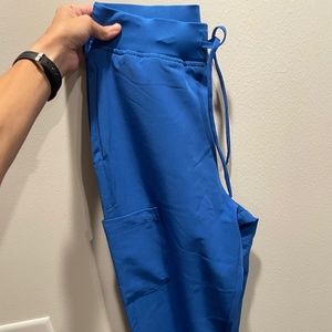 Mandala Scrubs Royal Blue XS Tall High Waisted Joggers